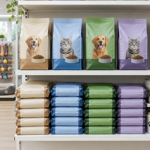 Exemplo de foto de produto: rações em prateleira